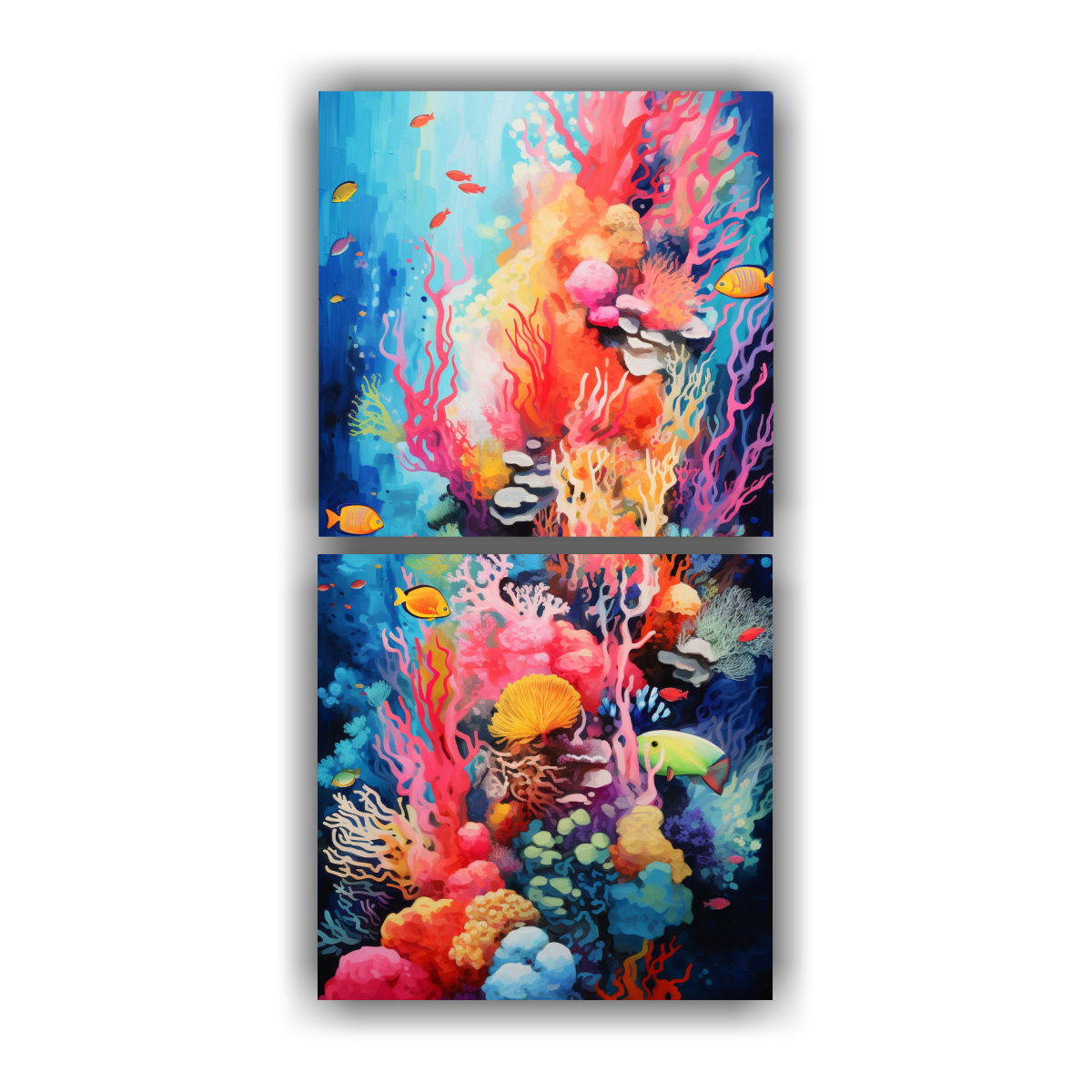 pinturas-decorativas-visi-n-abstracta-del-viaje-a-trav-s-de-las-capas-de-un-arrecife-de-coral