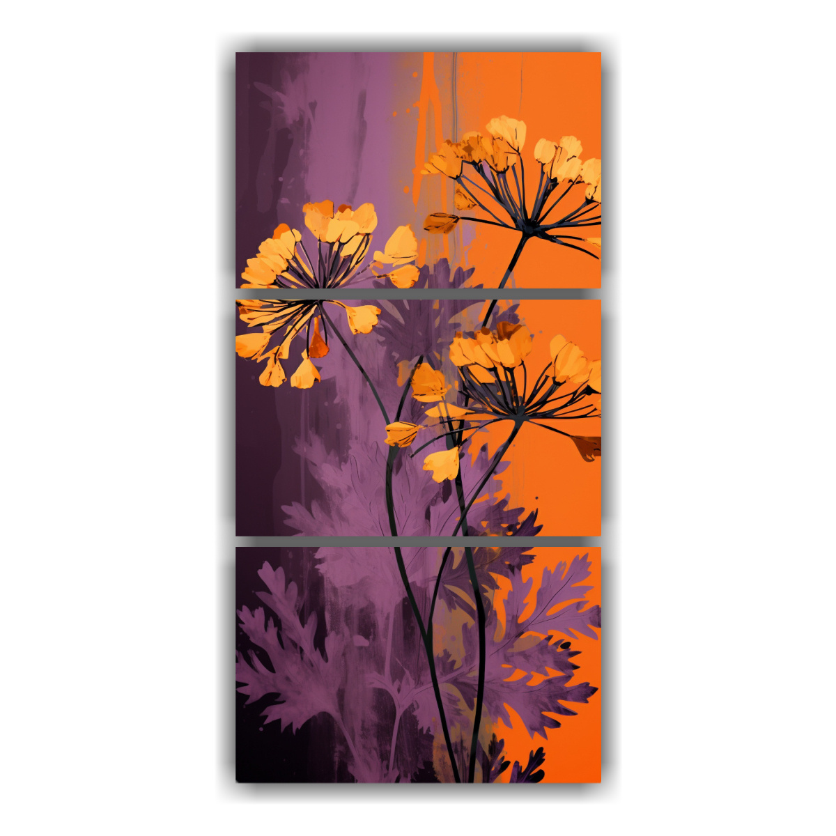 pinturas-enigm-ticas-de-hierbas-de-cilantro-en-colores-p-rpura-y-naranja-atm-sfera-neonoir-