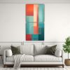 pinturas-espectaculares-de-arte-pop-en-teal-y-coral-de-abstracci-n-geom-trica-1