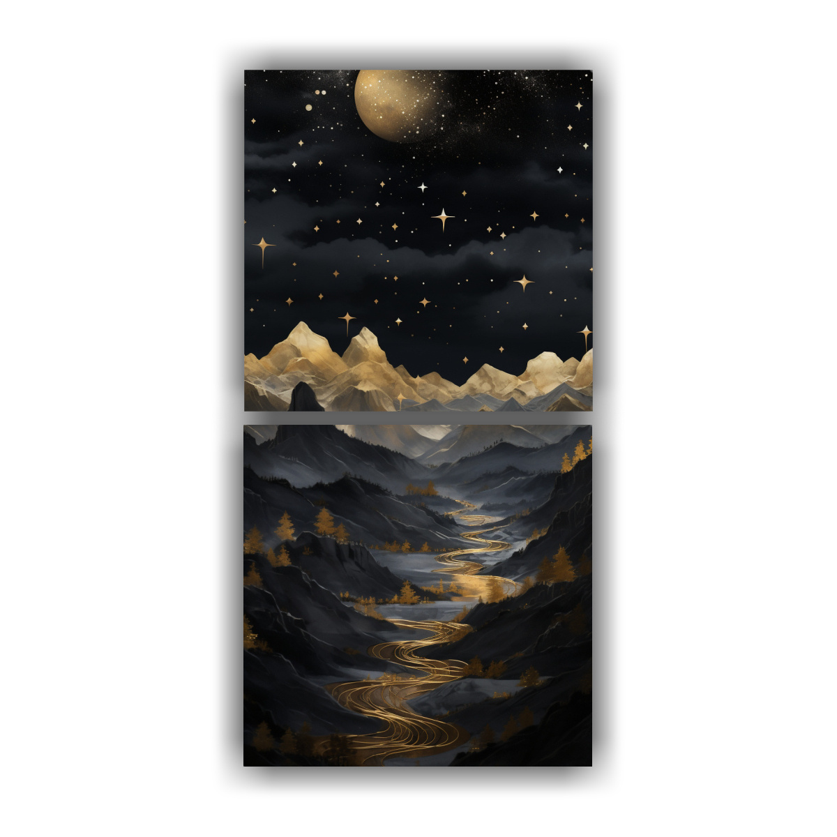 pinturas-modernas-paisaje-monta-a-estilo-elegante