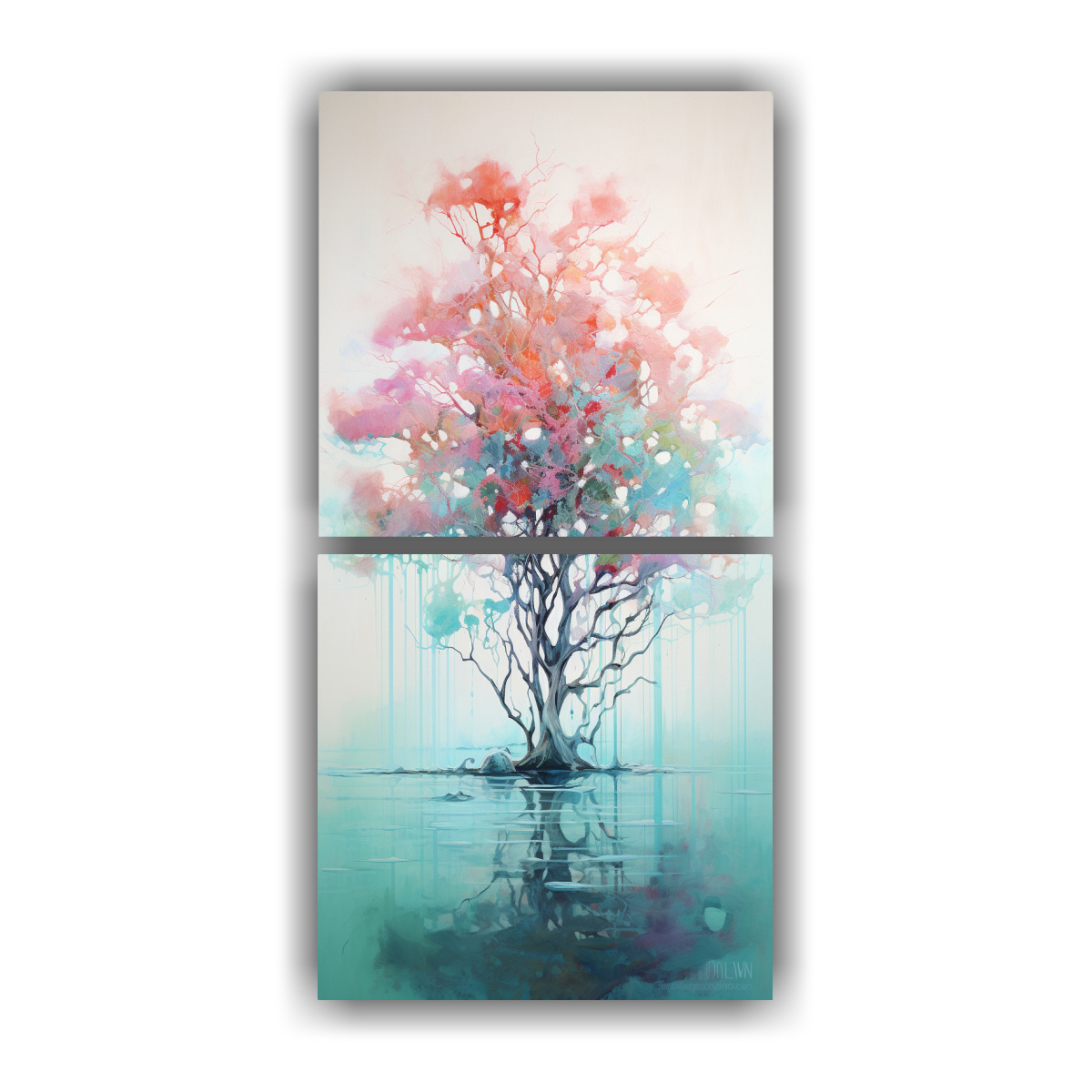 set-2-arte-hermoso-dormitorio-un-rbol-de-manglar-turquesa-y-rosa-colores-pintura-abstracta