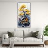 set-2-cuadro-calidos-lineales-de-pino-bonsai-rbol-colores-amarillo-y-azul-pintura-abstracta-1