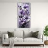 set-2-lienzos-decorativos-impresionante-pintura-morada-y-plateada-de-flores-en-tela-1