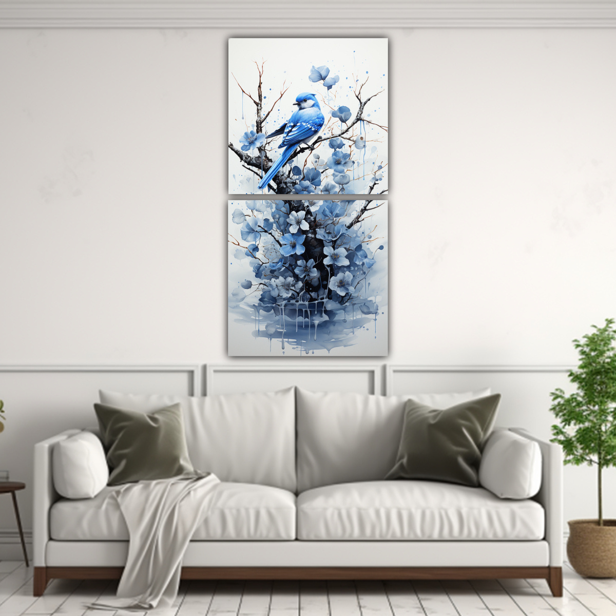 set-2-lienzos-patron-intenso-modernidad-rbol-bons-i-abedul-negro-y-azul-pintura-abstracta-1-1
