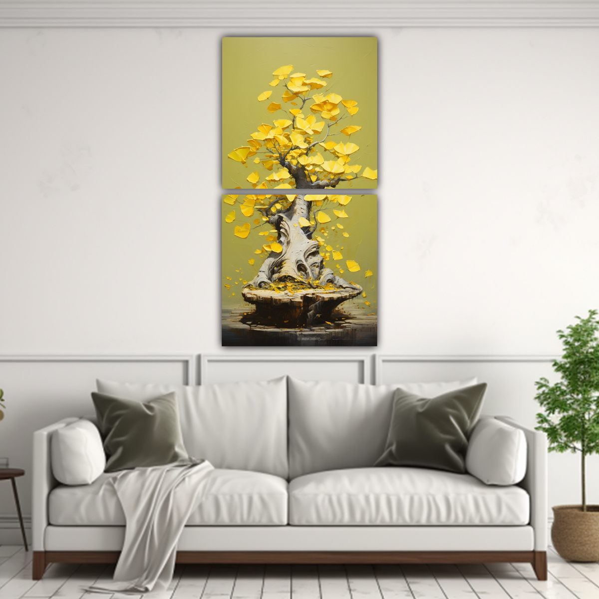 set-2-telas-en-bastidor-fotografia-esquema-ginkgo-biloba-bonsai-tree-pintura-abstracta-alto-detalle-1