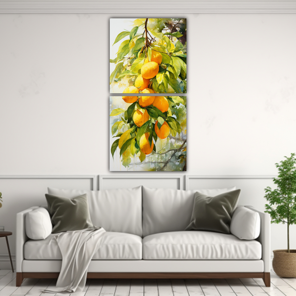 set-de-2-lienzos-creativos-de-armon-a-crom-tica-con-pintura-abstracta-en-colores-amarillo-y-blanco-de-un-rbol-de-mango-1