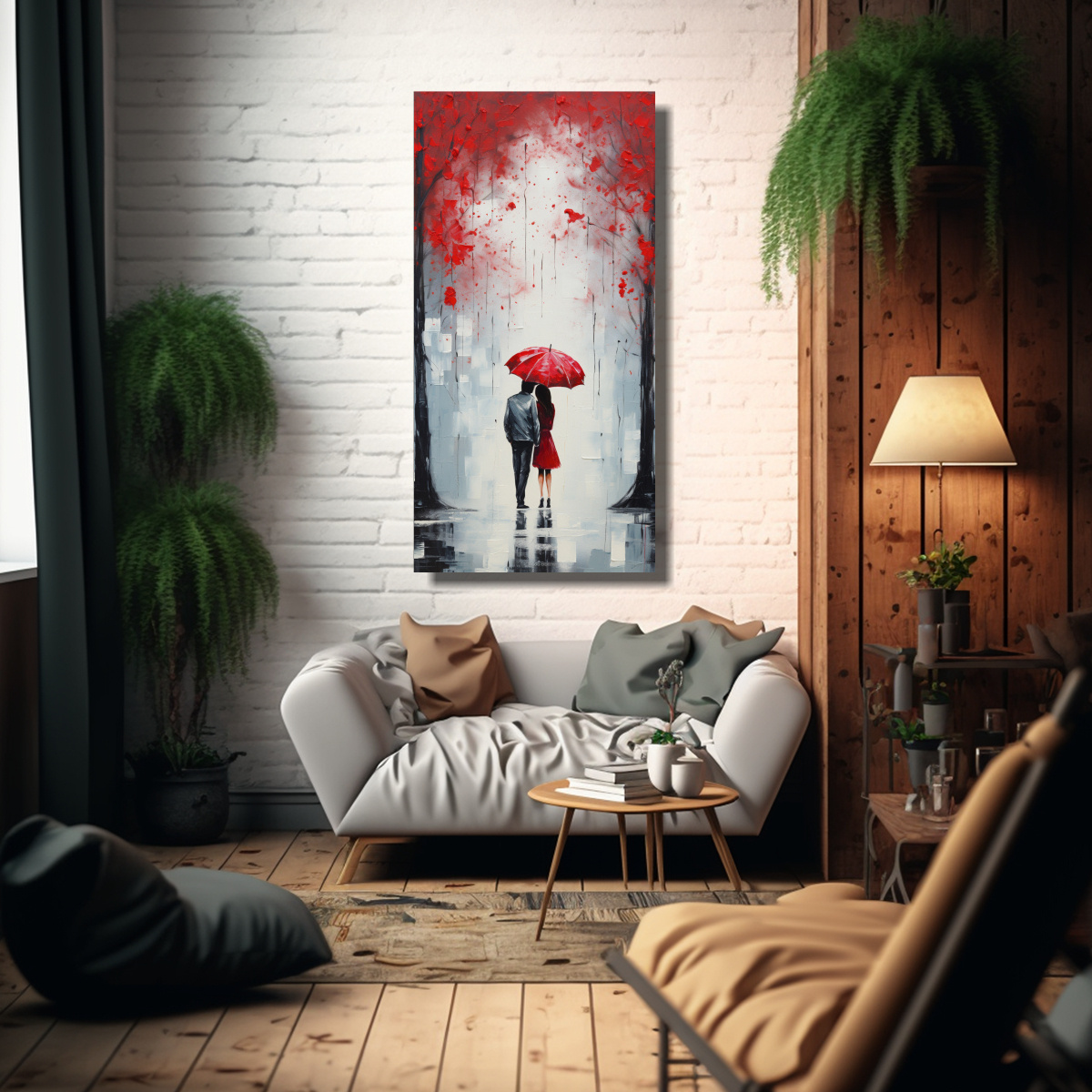 tela-canvas-amor-bajo-el-paraguas-rojo-pinturas-de-decoraci-n-de-amor-para-parejas-1