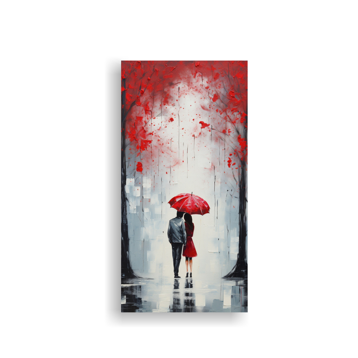 tela-canvas-amor-bajo-el-paraguas-rojo-pinturas-de-decoraci-n-de-amor-para-parejas