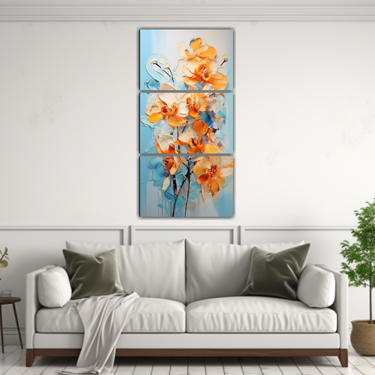 tela-cuadro-belleza-orqu-deas-turquesa-y-naranja-abstracto-1-1