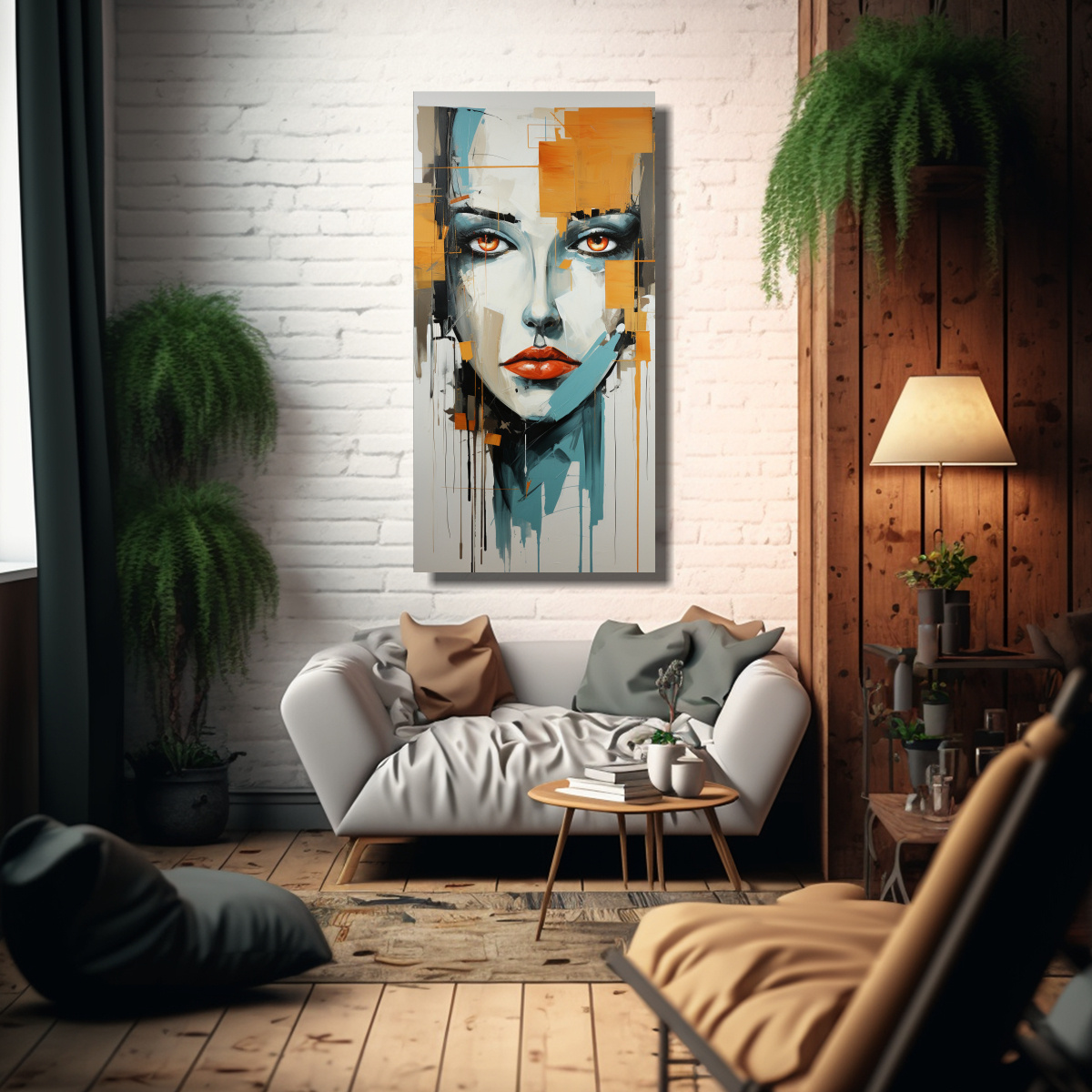 tela-en-bastidor-fotograf-a-motivo-rostro-robot-expresionismo-abstracto-helen-frankenth-1