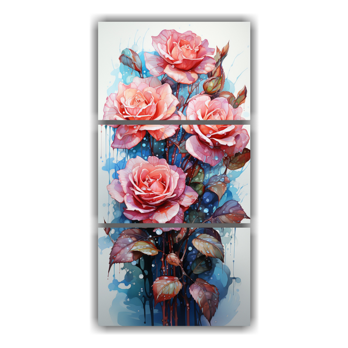 tres-lienzos-intensos-tem-tica-rosa-y-turquesa-salpicaduras-de-acuarela