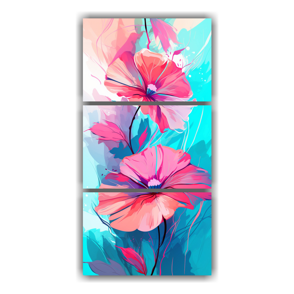 tres-telas-en-bastidor-arte-callejero-en-tonos-turquesa-y-rosa-atm-sfera-neonoir-