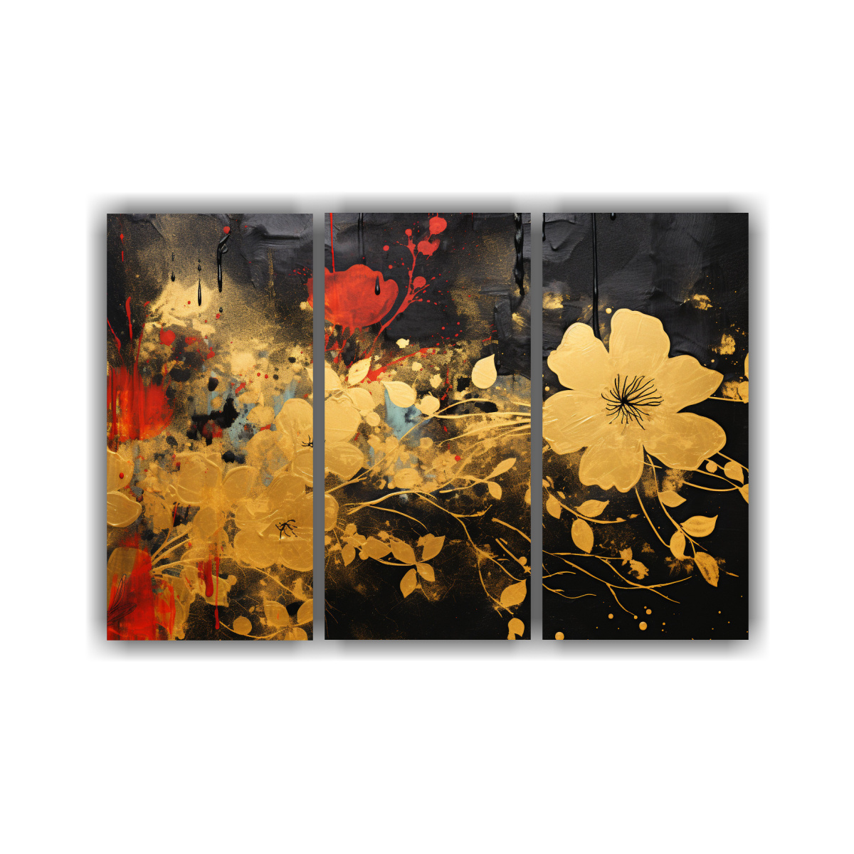 conjunto-de-3-cuadros-impactantes-en-tonos-dorados-neonoir-y-neo-pop-art