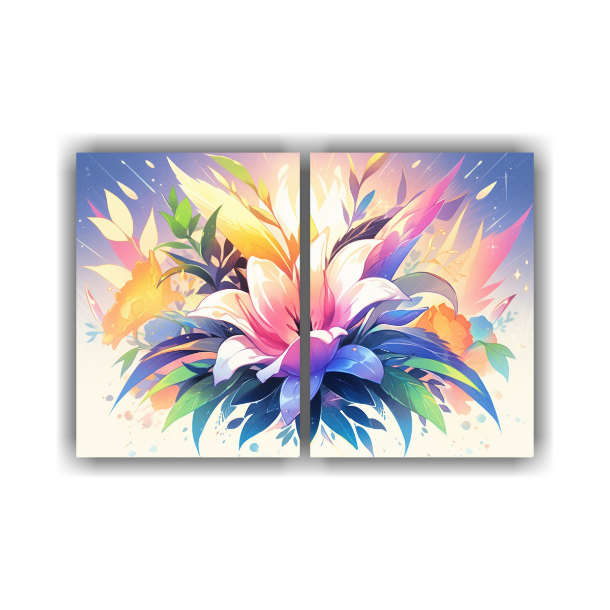 conjunto-de-cuadros-cuadro-comedor-colores-arco-ris-atmosfera-neonoir