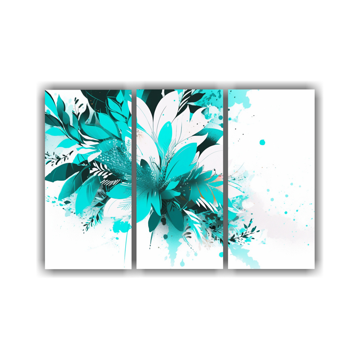 conjunto-de-cuadros-dise-o-blanco-y-turquesa-para-ambiente-neonoir