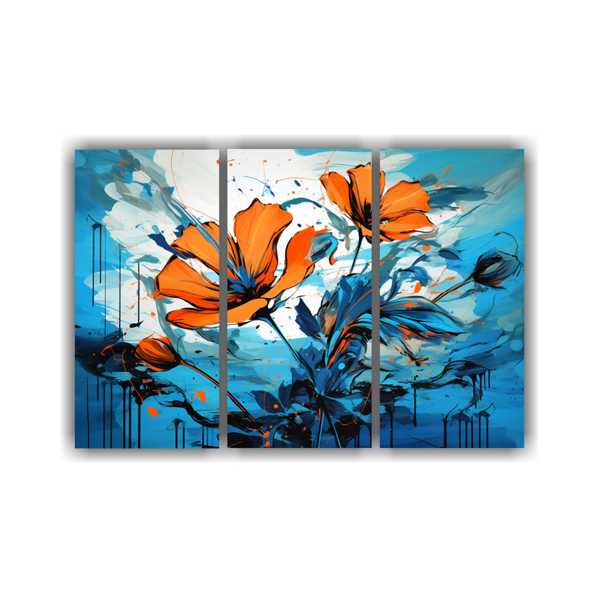 conjunto-de-cuadros-surrealistas-en-naranja-y-azul-neonoir