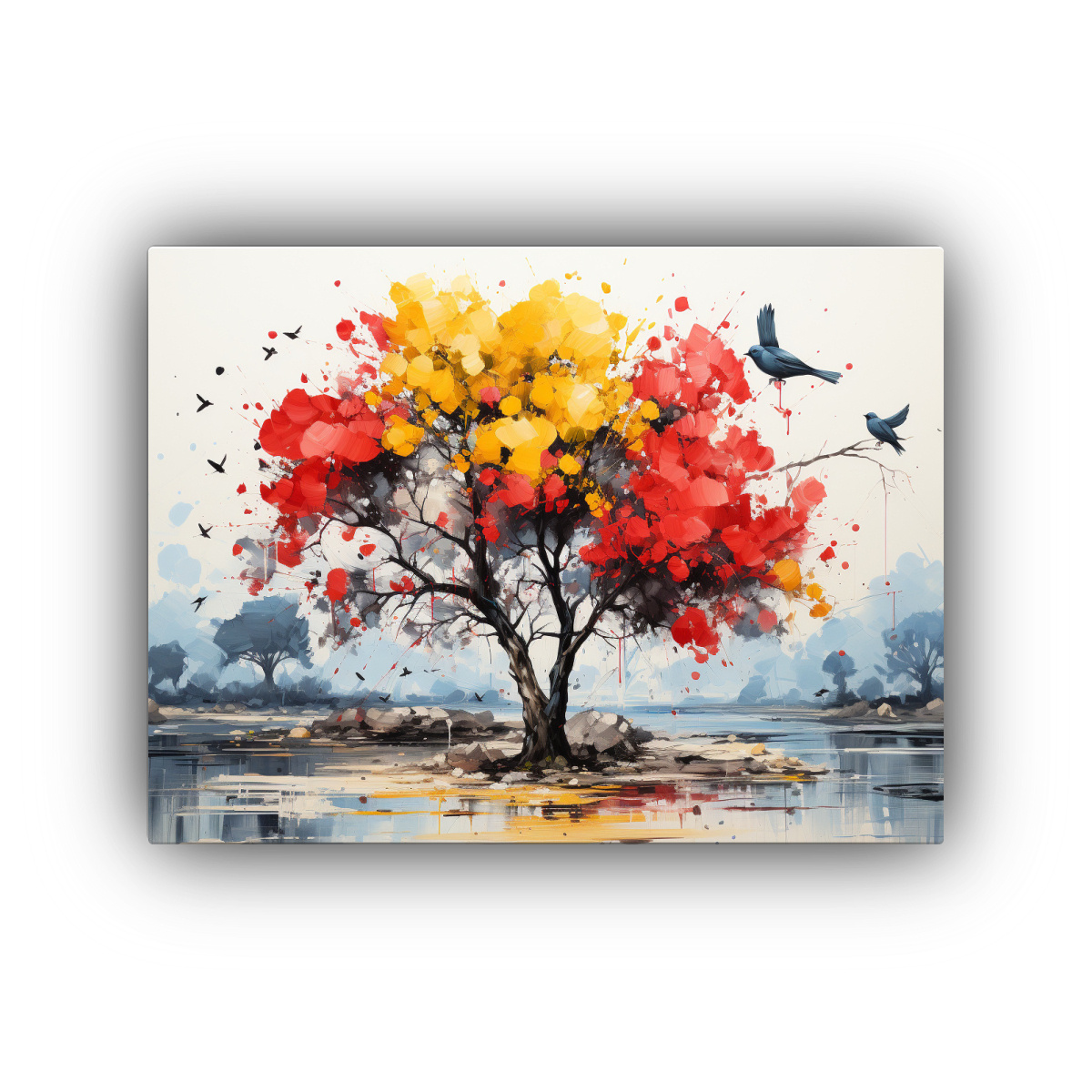 cuadro-abstracto-de-limonero-en-colores-rojo-y-negro