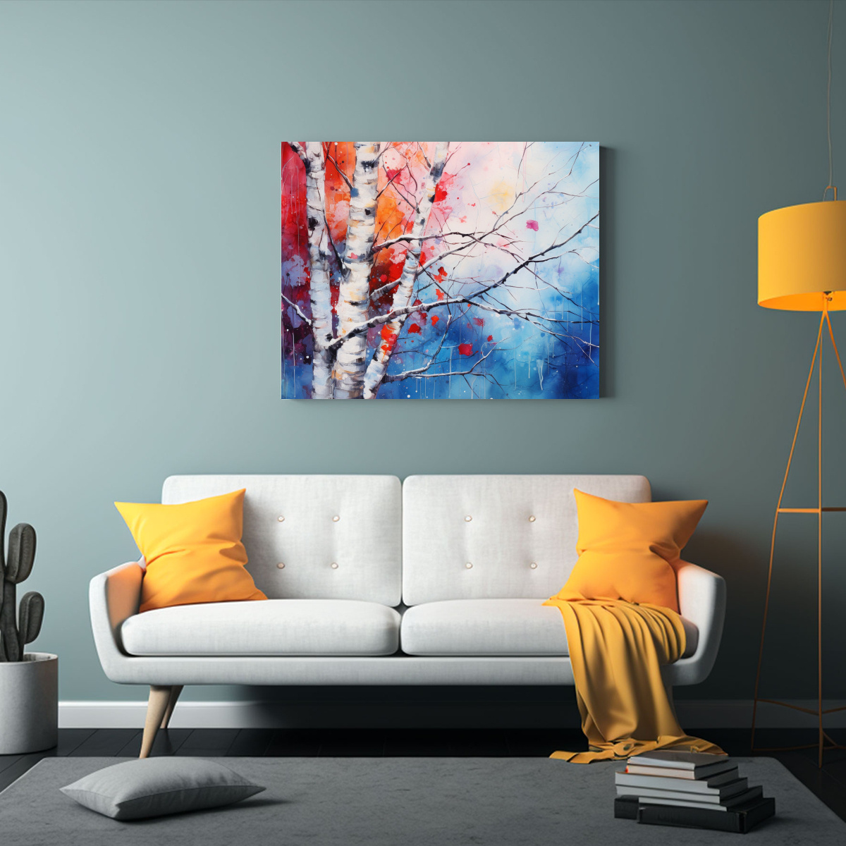 cuadro-abstracto-estilo-galer-a-rbol-de-abedul-en-colores-rojo-y-azul-1