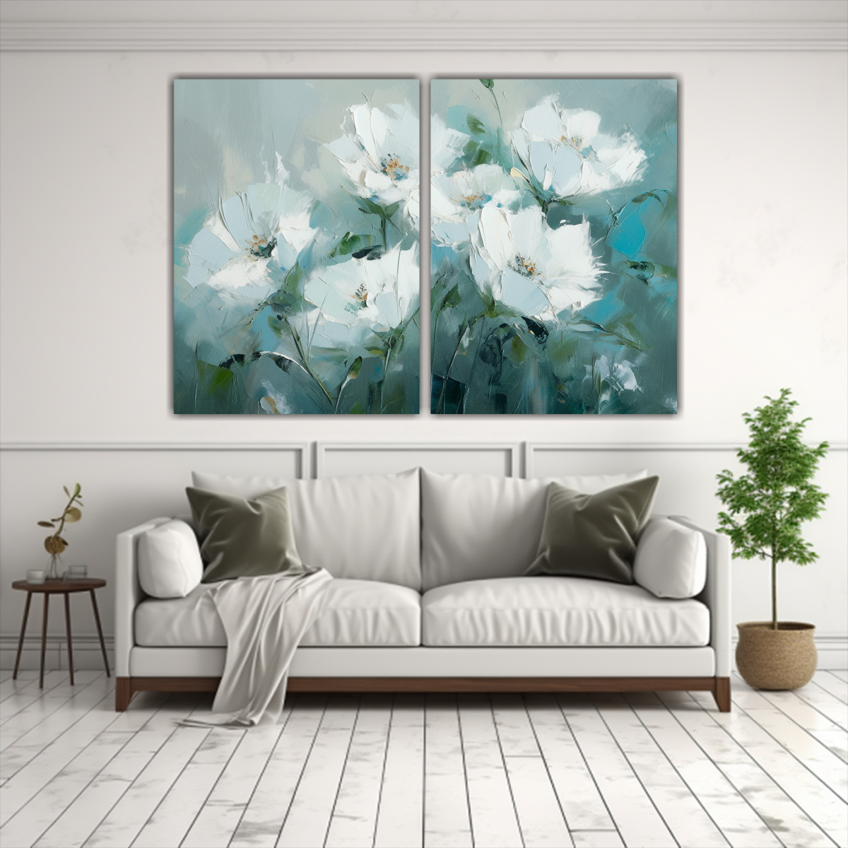 cuadro-abstracto-flores-blancas-y-turquesas-en-lienzo-1