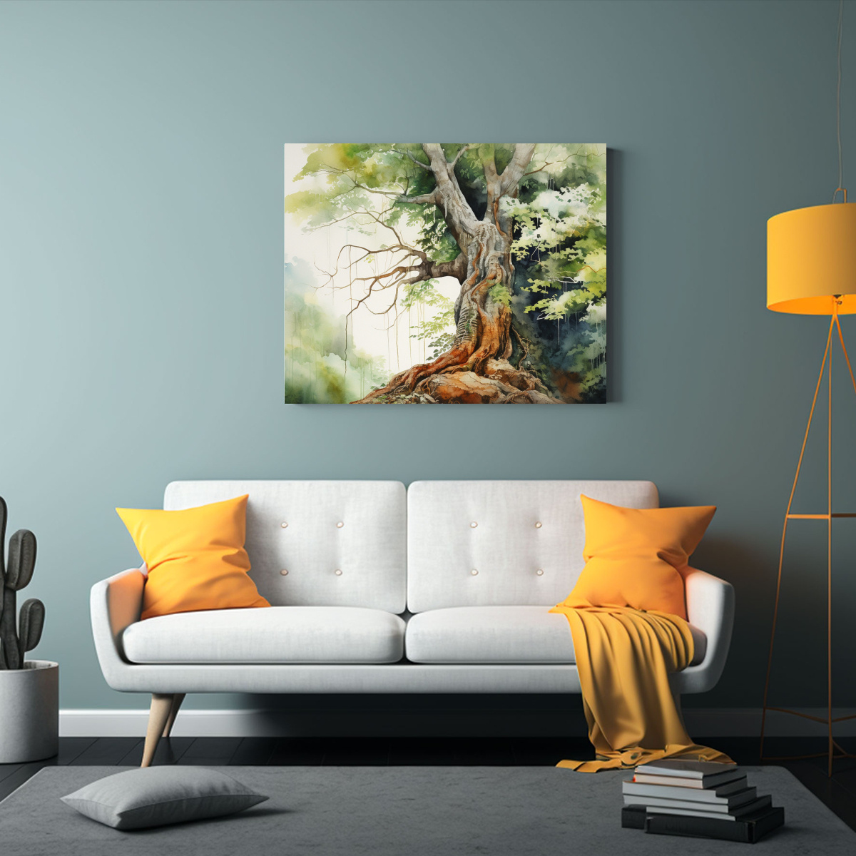 cuadro-abstracto-horizontal-de-un-rbol-kauri-en-acuarelas-1
