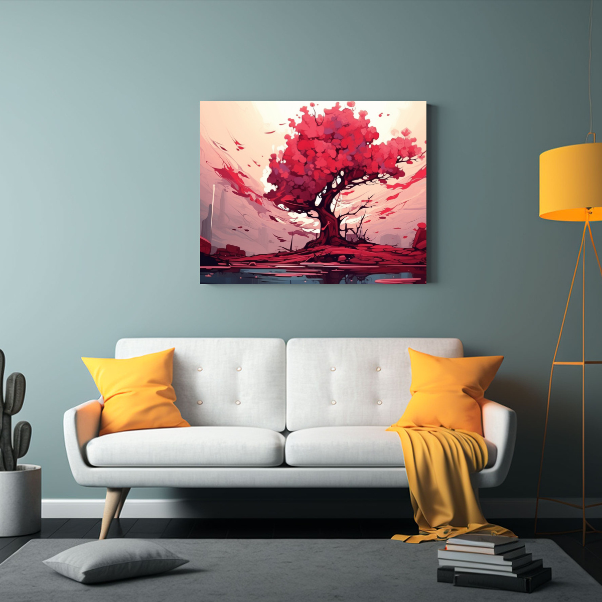 cuadro-arte-de-pared-rbol-rojo-neonoir-neopop-din-mico-1