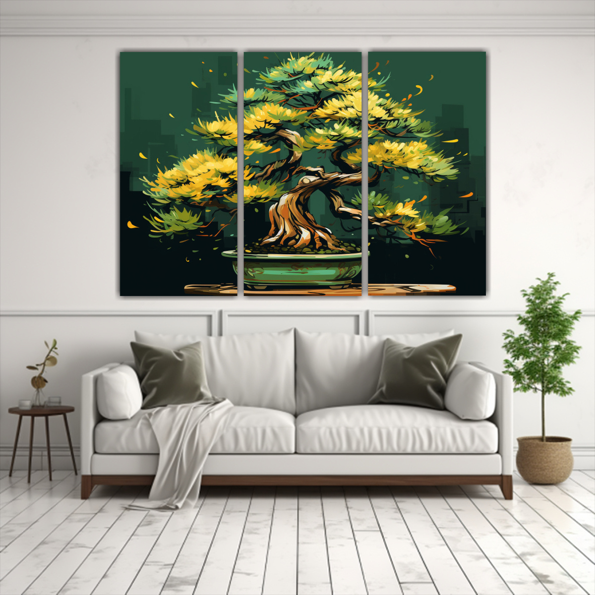 cuadro-concepto-comedor-set-3-telas-en-bastidor-rbol-bons-i-en-amarillo-y-verde-neonoir-1