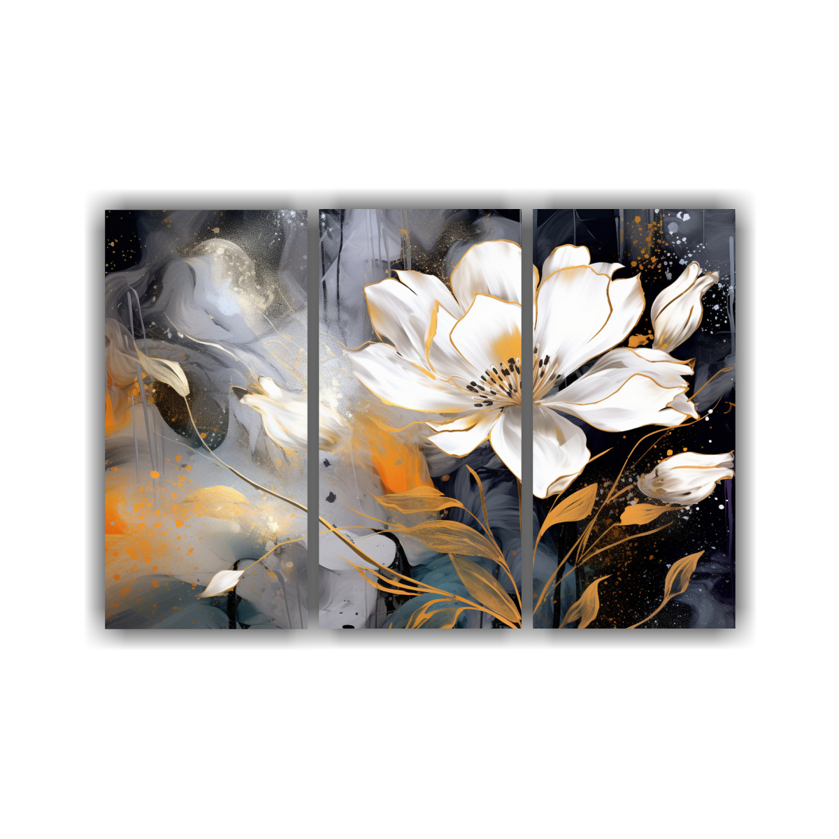 cuadro-decorativo-neonoir-con-tres-telas-en-tonos-blancos-y-dorados