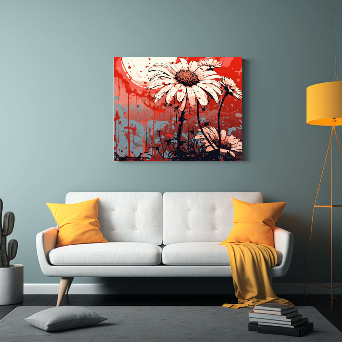 cuadro-dise-o-habitaci-n-con-herbas-de-manzanilla-en-tonos-rojos-1