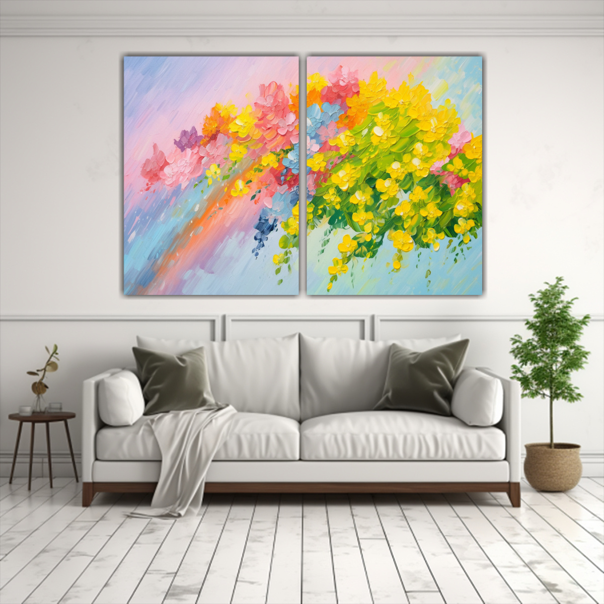 cuadro-en-lienzo-estilo-equilibrio-a-rainbow-de-flores-de-tilo-1-1