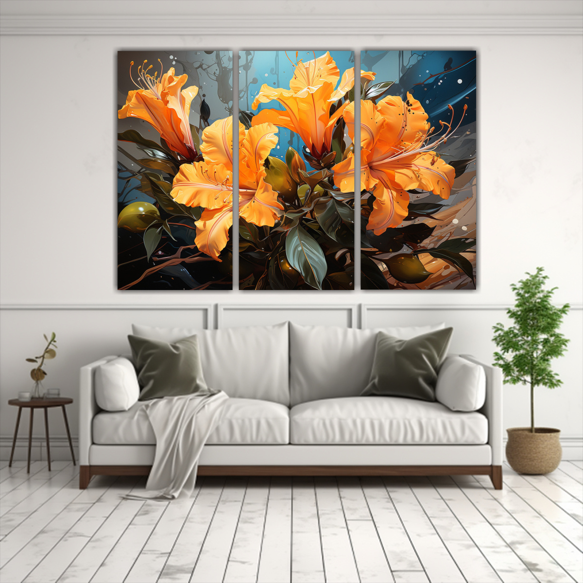 cuadro-floral-de-rododendros-amarillos-en-ambiente-neonoir-1-1