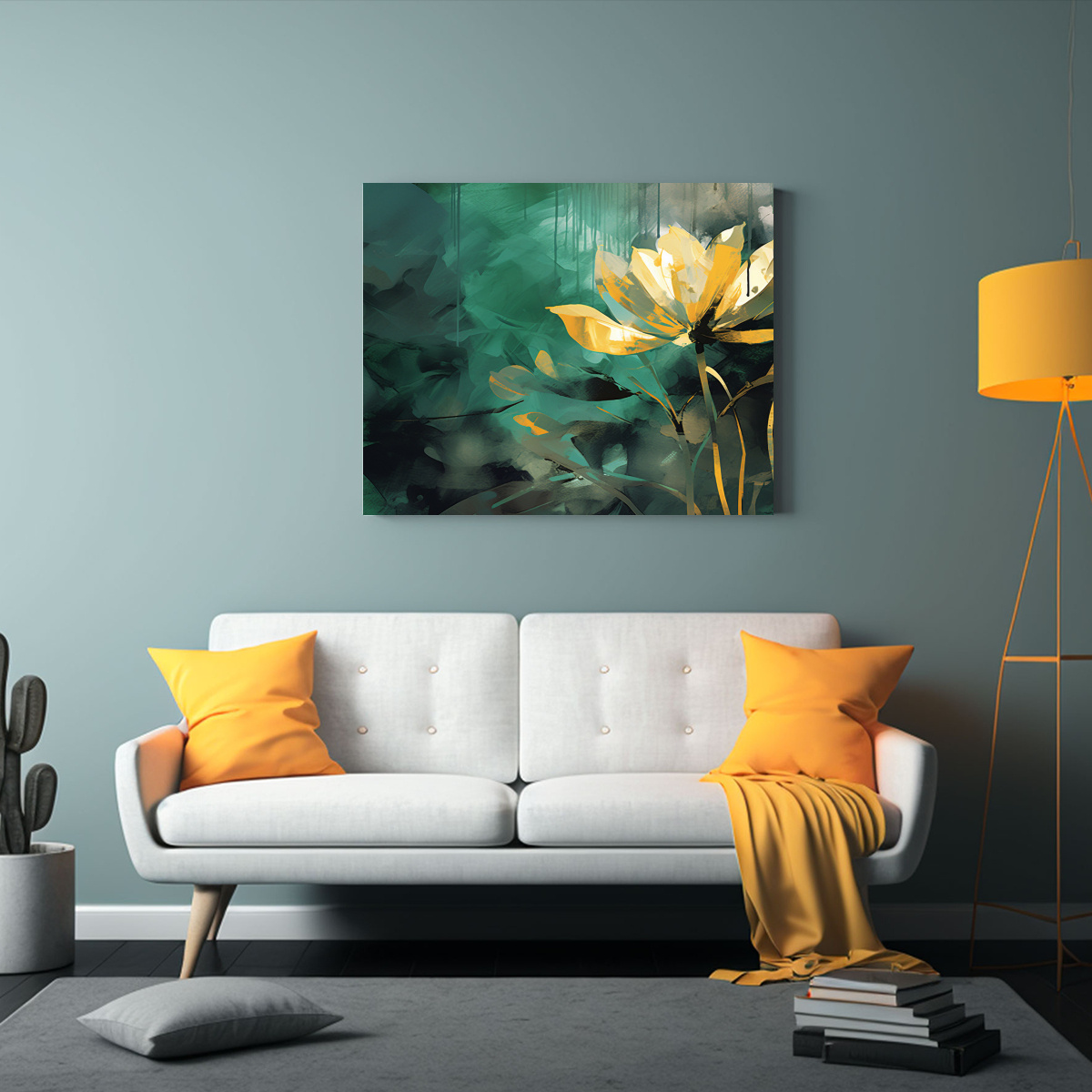 cuadro-mural-creativo-en-verde-y-dorado-estilo-neonoir-1-1