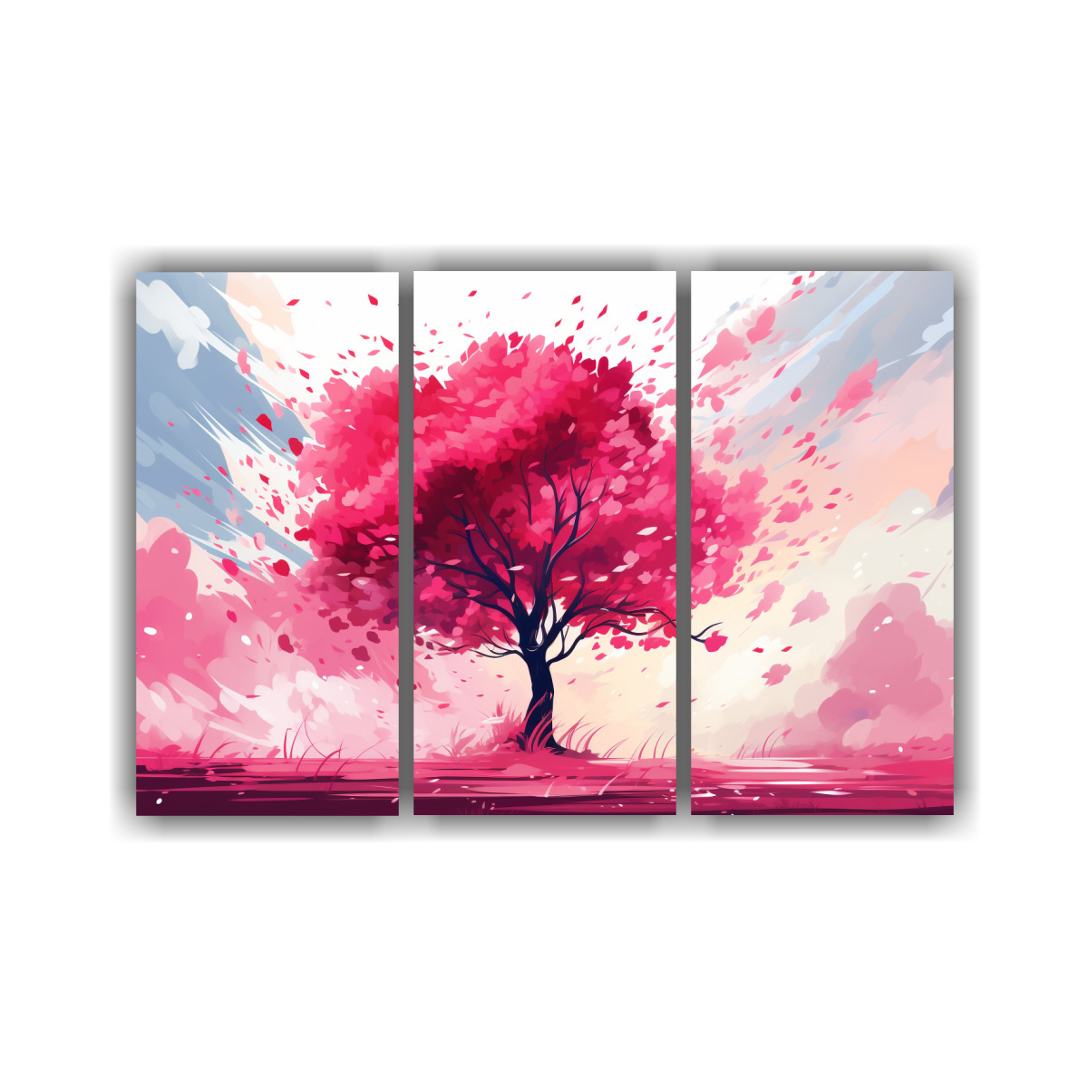 cuadro-tela-moderno-rbol-de-lamo-rosado-y-rojo-neonoir