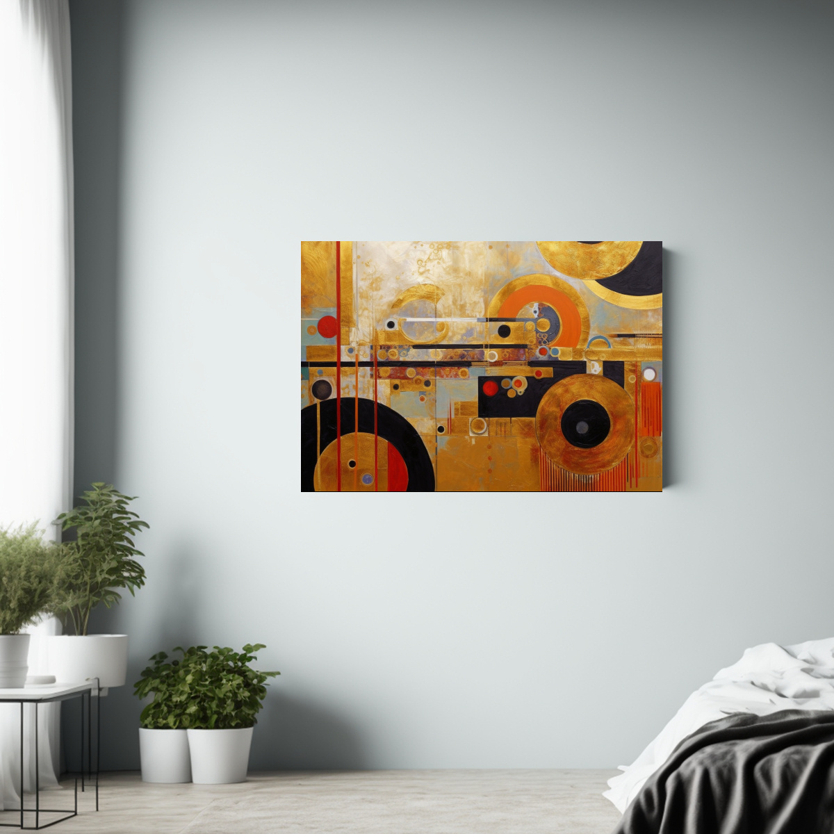 cuadro-venta-esquema-de-trazos-audaces-con-l-mina-de-oro-por-gustav-kl-1