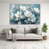 cuadros-abstracto-mural-floral-en-blanco-y-turquesa-en-lienzo-1
