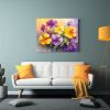cuadros-abstractos-de-flores-geranio-amarillo-y-p-rpura-simplicidad-espectacular-1-1