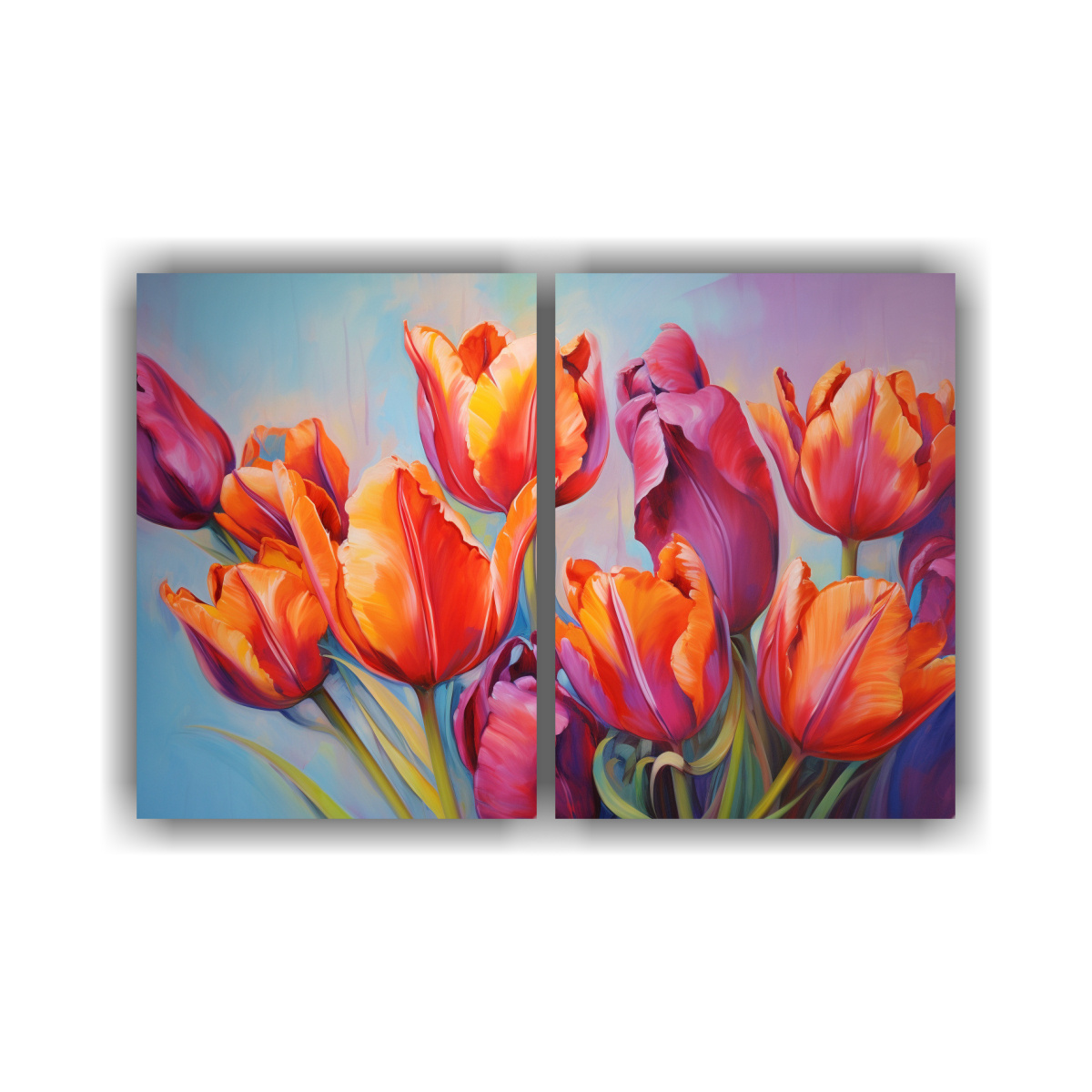 cuadros-abstractos-de-tulipanes-en-leo-de-alta-calidad