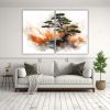 cuadros-abstractos-expresivos-rbol-bons-i-en-colores-naranja-y-negro-1