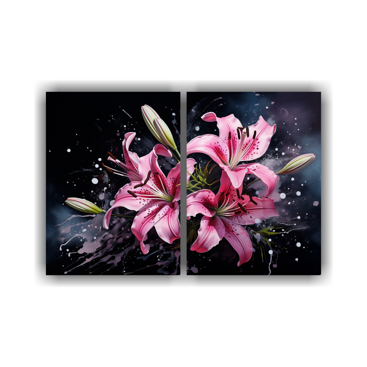 cuadros-abstractos-modernos-tem-tica-lirios-negros-y-rosas