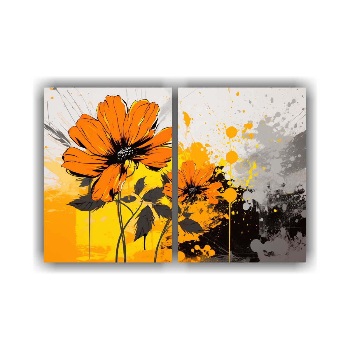 cuadros-amarillo-y-naranja-atmosfera-neonoir-colores-exuberantes-