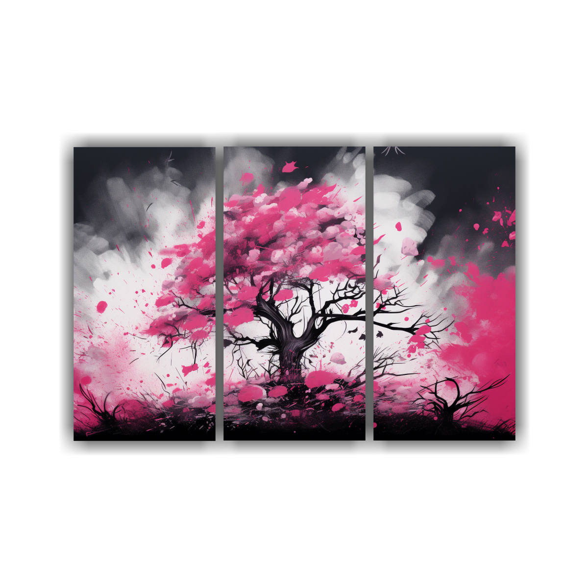cuadros-composici-n-obra-maestra-rbol-en-bosque-en-colores-negro-y-rosa