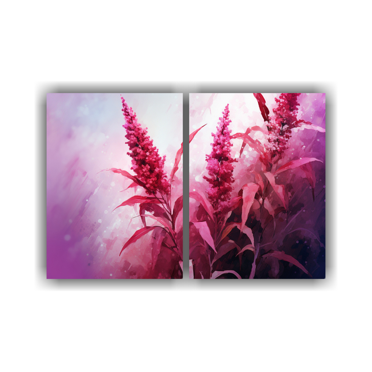 cuadros-de-pared-con-patr-n-intenso-en-quinoa-blanca-y-rosa