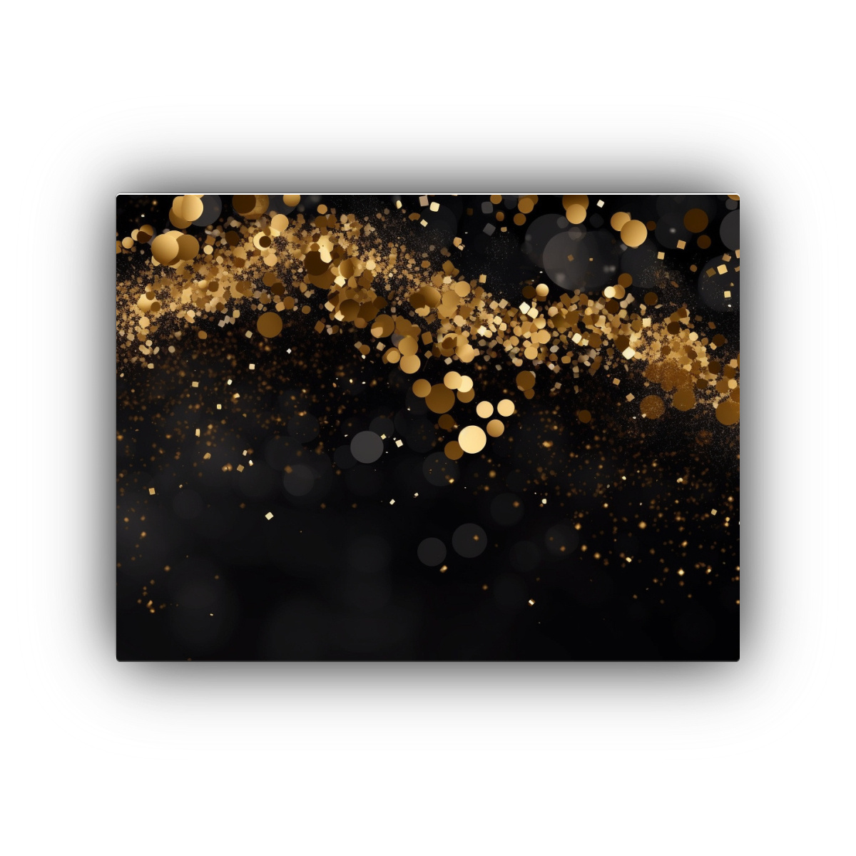 cuadros-de-pared-de-lujo-con-brillo-dorado-sobre-fondo-negro