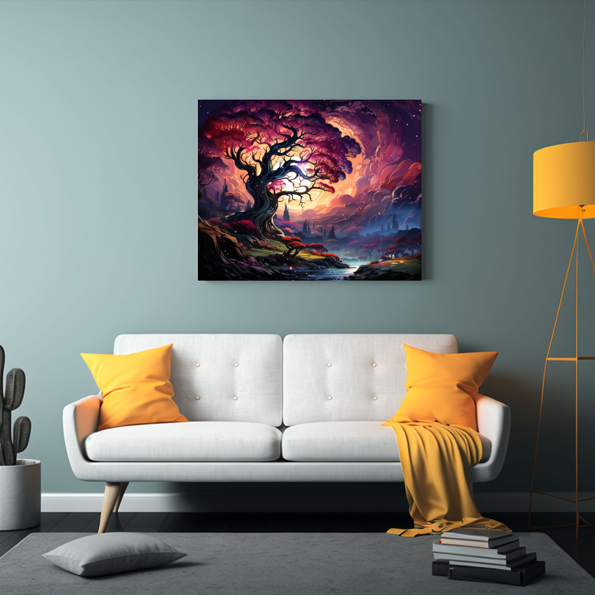 cuadros-de-pared-roble-en-verde-y-p-rpura-neonoir-1-1