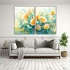 cuadros-decorativos-ba-o-flores-amarillas-y-turquesa-en-lienzo-1