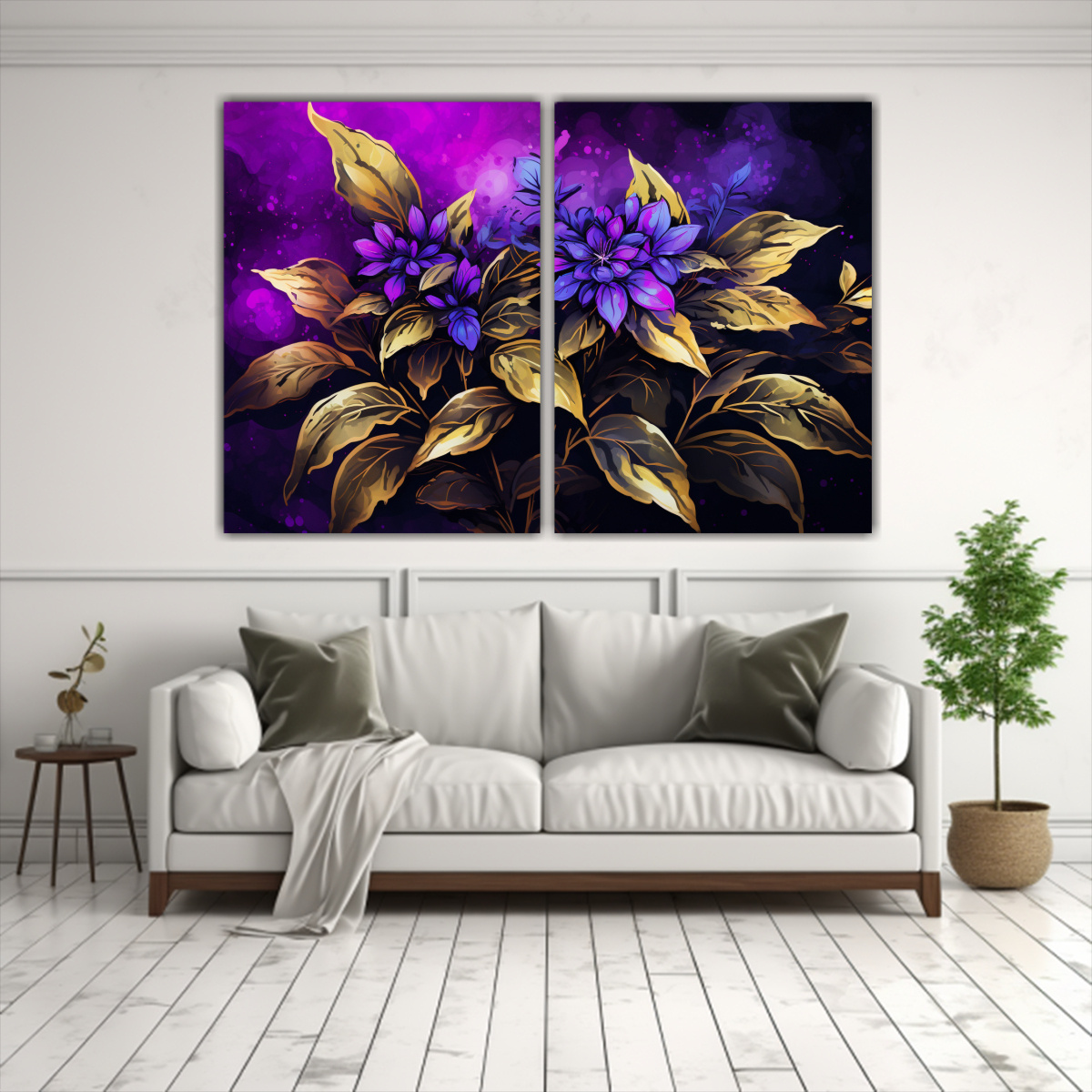 cuadros-decorativos-p-rpura-y-oro-en-hierbas-basilicas-en-atm-sfera-neonoir-1-1