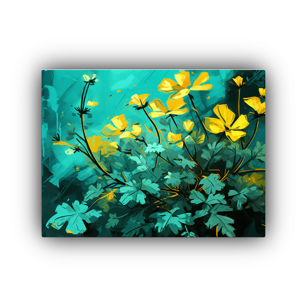 cuadros-decorativos-tonos-alegres-para-cocina-en-amarillo-y-turquesa