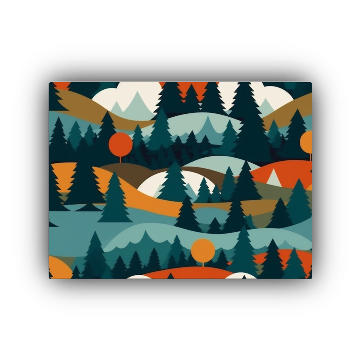 cuadros-geom-tricos-tritone-de-paisajes-forestales-de-los-a-os-70-