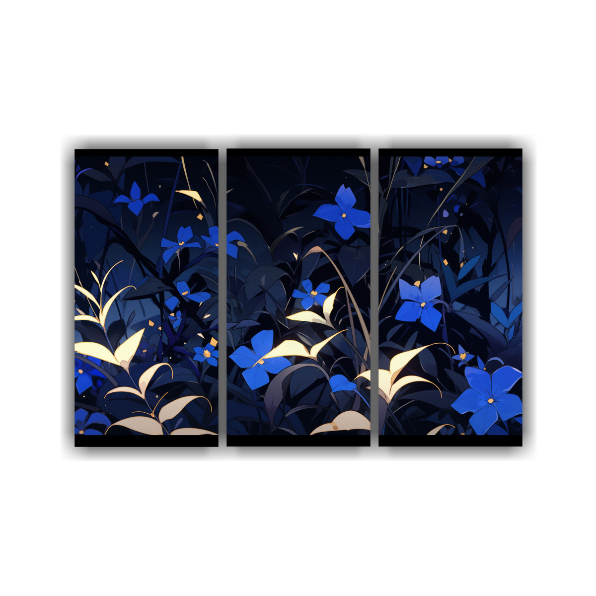 cuadros-horizontales-espacio-negro-y-azul-estilo-neonoir