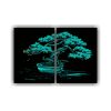 cuadros-tela-canvas-pop-art-rbol-bons-i-en-turquesa-y-negro-neonoir