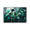 cuadros-venta-escena-flores-verdes-y-negras-en-lienzo-deco-